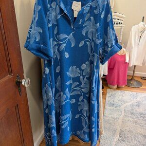 Blue Floral Maxi Dress